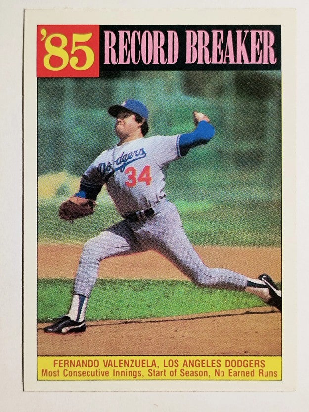 1986 Topps #207 Fernando Valenzuela RB