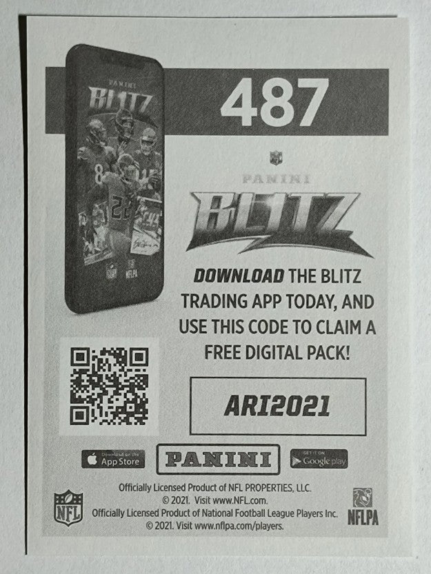 2021 Panini Stickers #487 Arizona Cardinals Logo FOIL