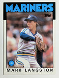 1986 Topps #495 Mark Langston