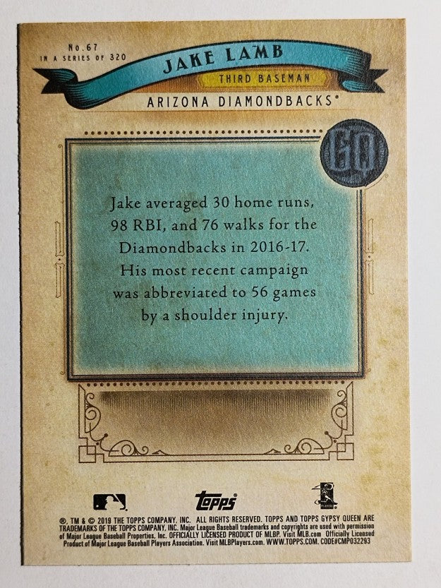 2019 Topps Gypsy Queen #67 Jake Lamb