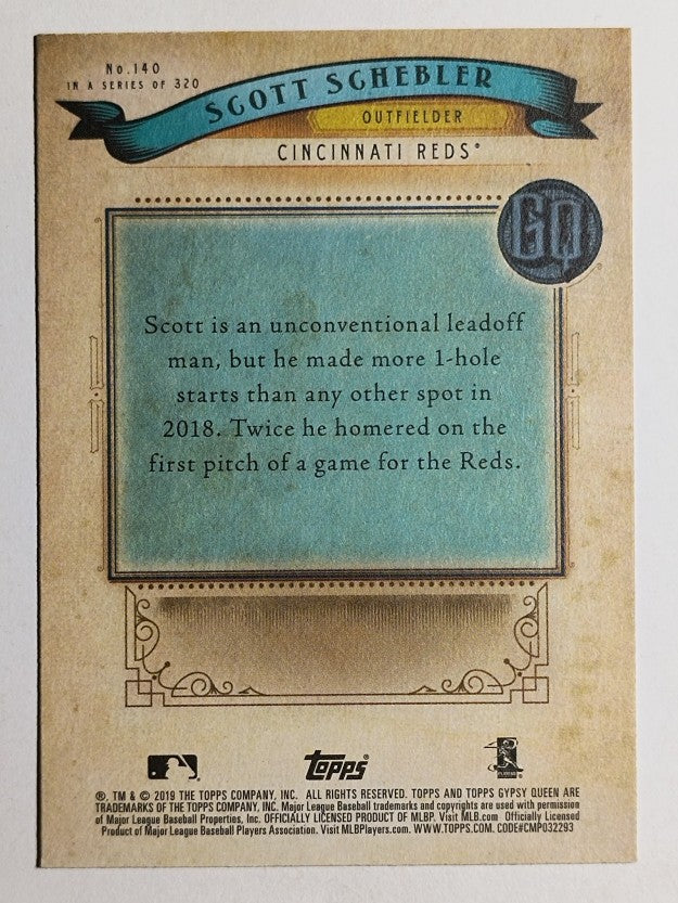 2019 Topps Gypsy Queen #140 Scott Schebler