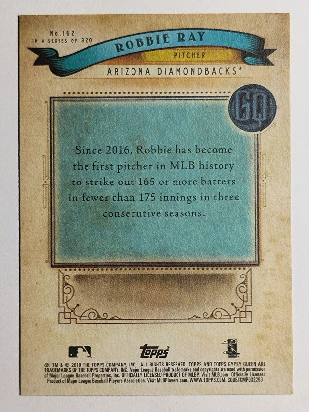 2019 Topps Gypsy Queen #162 Robbie Ray