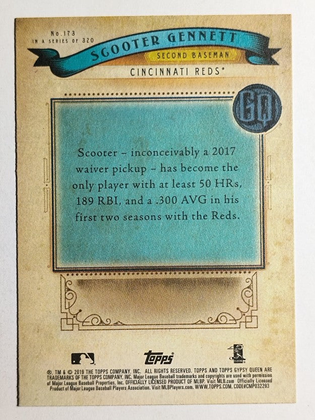 2019 Topps Gypsy Queen #173 Scooter Gennett