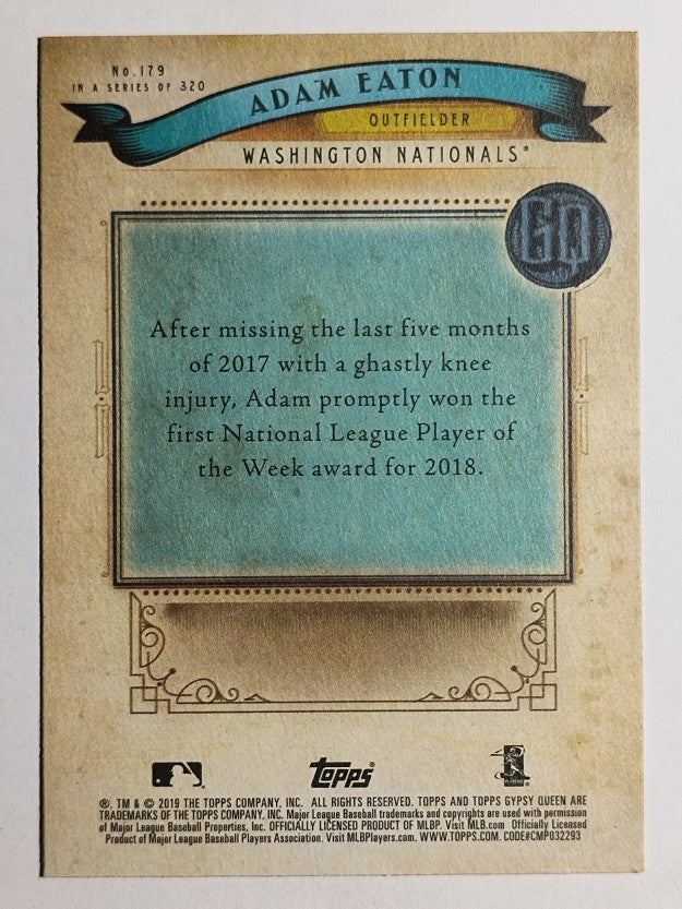 2019 Topps Gypsy Queen #179 Adam Eaton