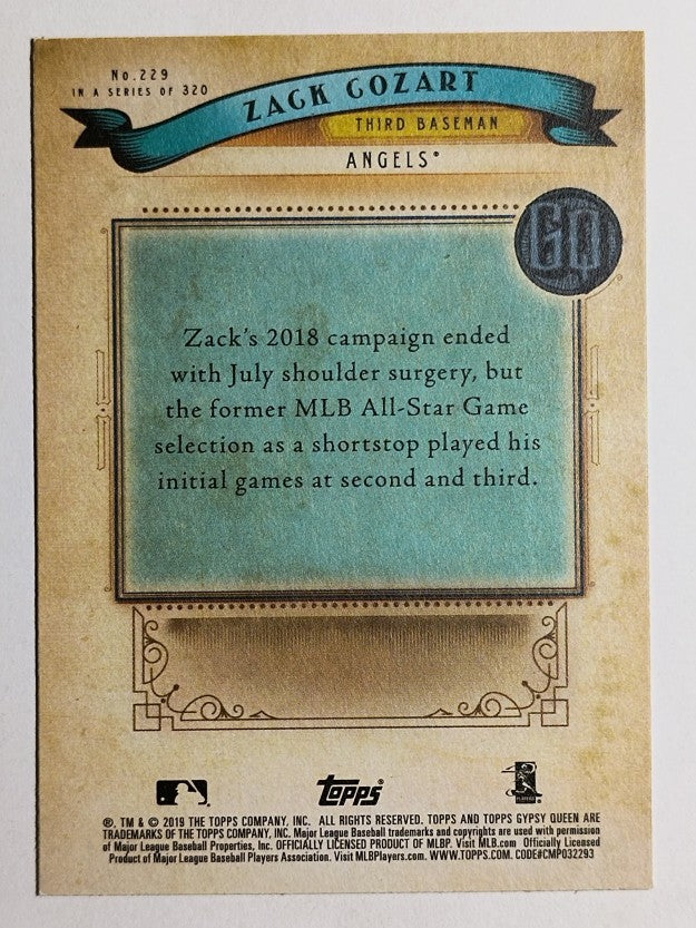 2019 Topps Gypsy Queen #229 Zack Cozart