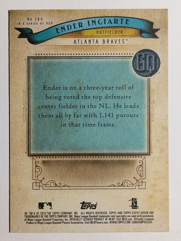 2019 Topps Gypsy Queen #253 Ender Inciarte
