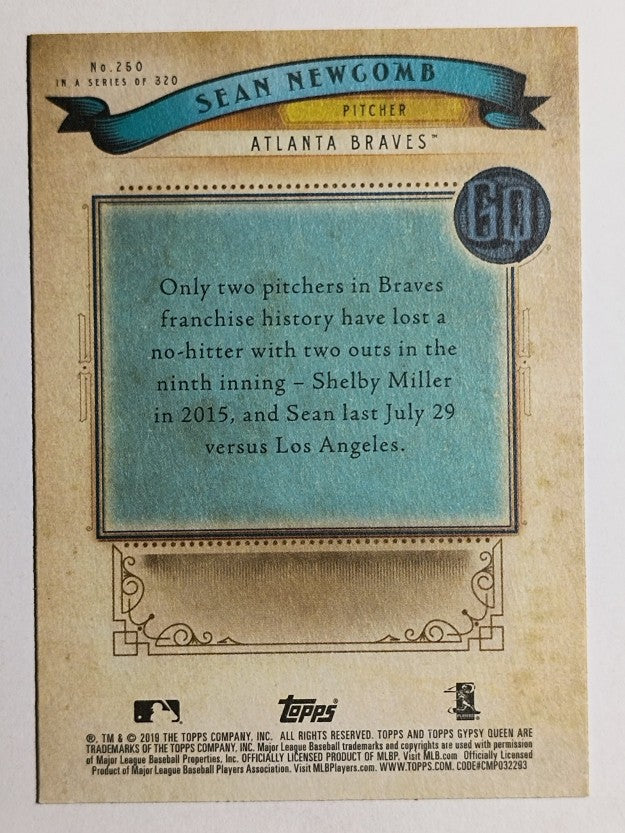 2019 Topps Gypsy Queen #250 Sean Newcomb
