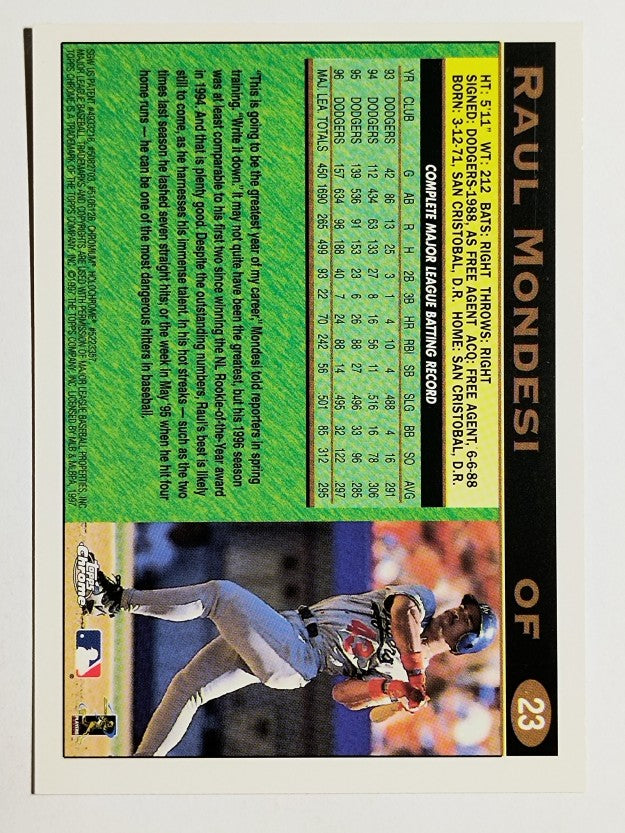 1997 Topps Chrome #23 Raul Mondesi