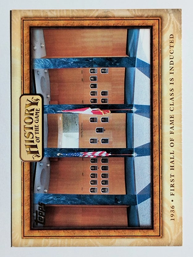 2010 Topps History of the Game #HOG14 1st Hall of Fame Class Inducted