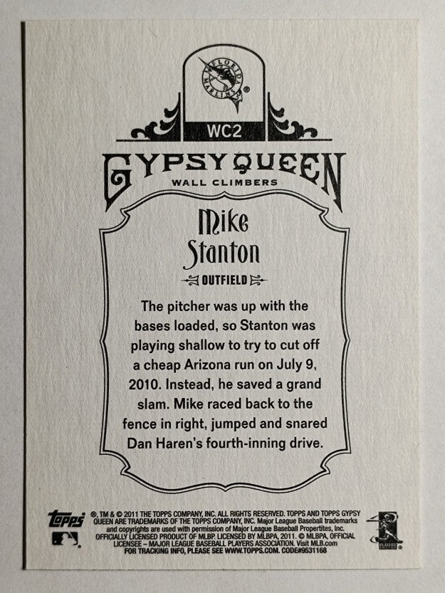 2011 Topps Gypsy Queen Wall Climbers #WC2 Mike Stanton