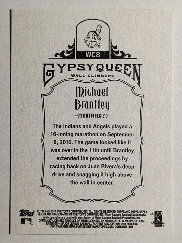 2011 Topps Gypsy Queen Wall Climbers #WC8 Michael Brantley