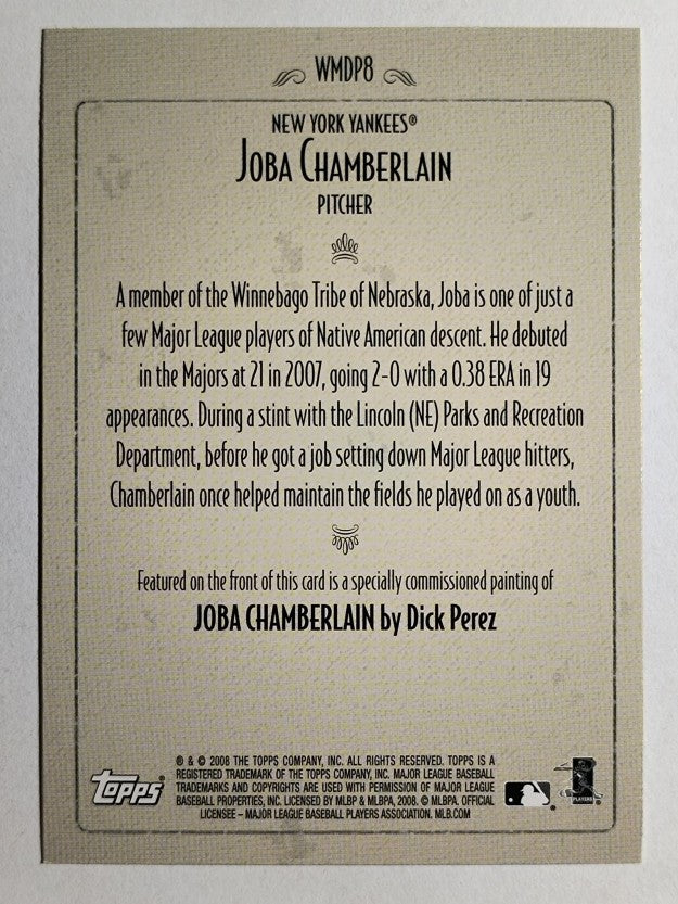 2008 Topps Dick Perez #WMDP8 Joba Chamberlain