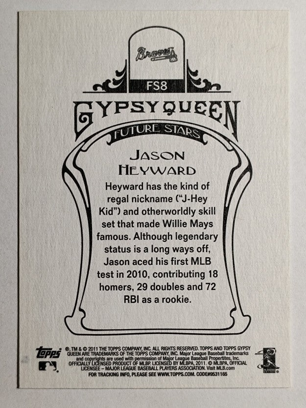 2011 Topps Gypsy Queen Future Stars #FS8 Jason Heyward (NM)