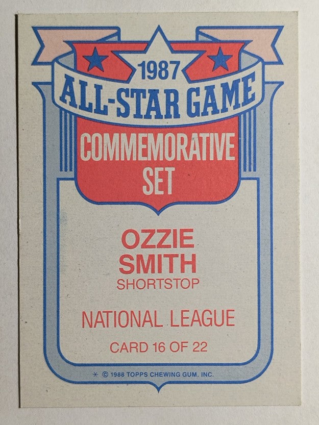 1988 Topps Glossy All-Stars #16 Ozzie Smith