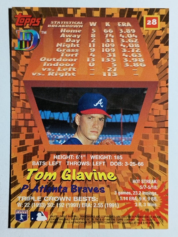 1995 Topps D3 #28 Tom Glavine