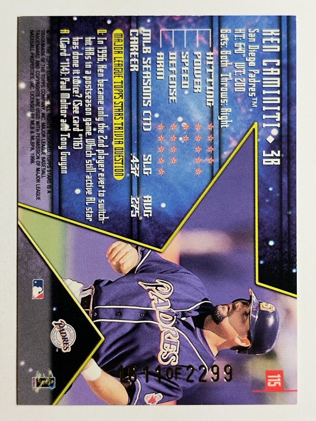 1998 Topps Stars Gold #115 Ken Caminiti