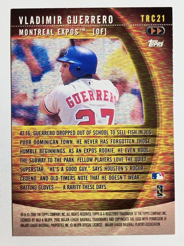 2001 Topps A Tradition Continues #TRC21 Vladimir Guerrero (NM)