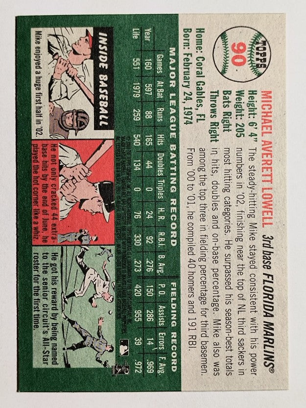 2003 Topps Heritage #90 Mike Lowell