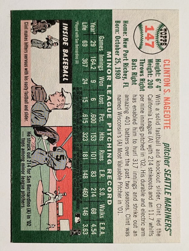 2003 Topps Heritage #147 Clint Nageotte
