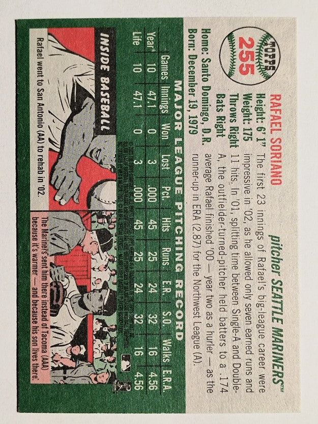 2003 Topps Heritage #255 Rafael Soriano