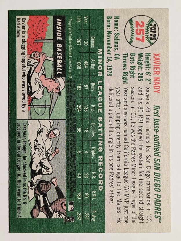 2003 Topps Heritage #257 Xavier Nady