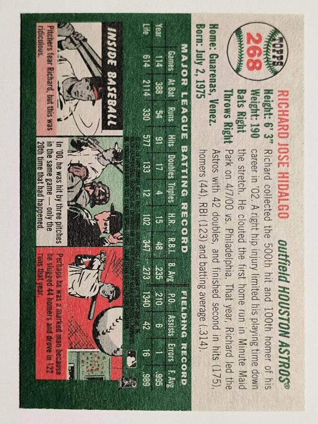 2003 Topps Heritage #268 Richard Hidalgo