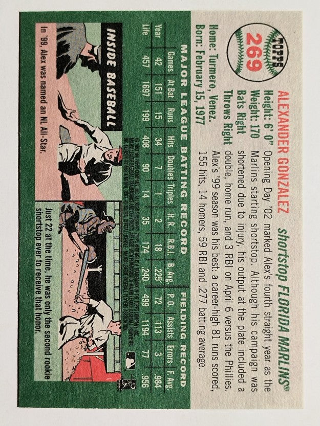 2003 Topps Heritage #269 Alex Gonzalez