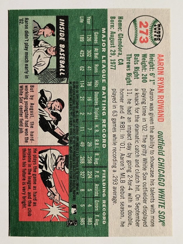 2003 Topps Heritage #273 Aaron Rowand