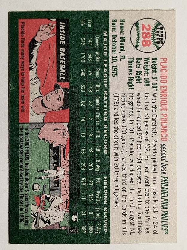 2003 Topps Heritage #288 Placido Polanco