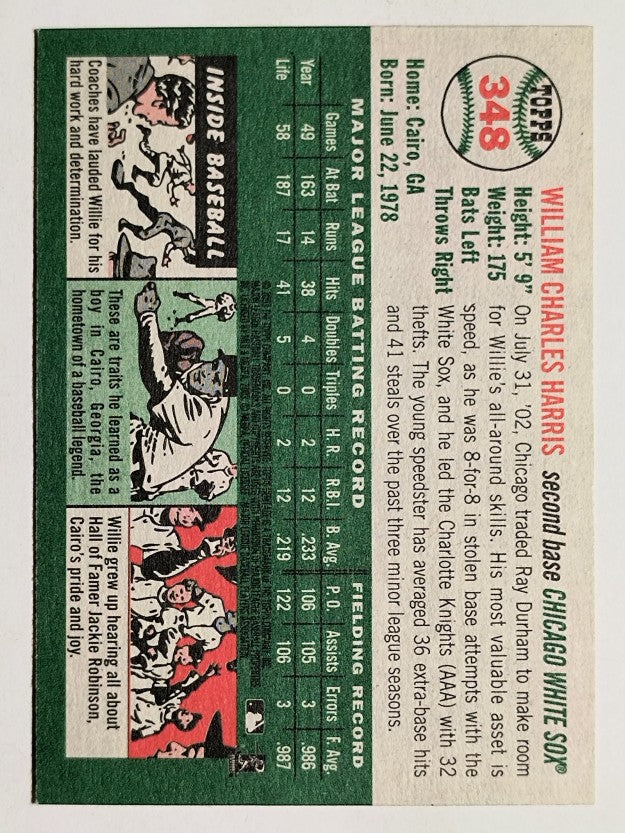 2003 Topps Heritage #348 Willie Harris