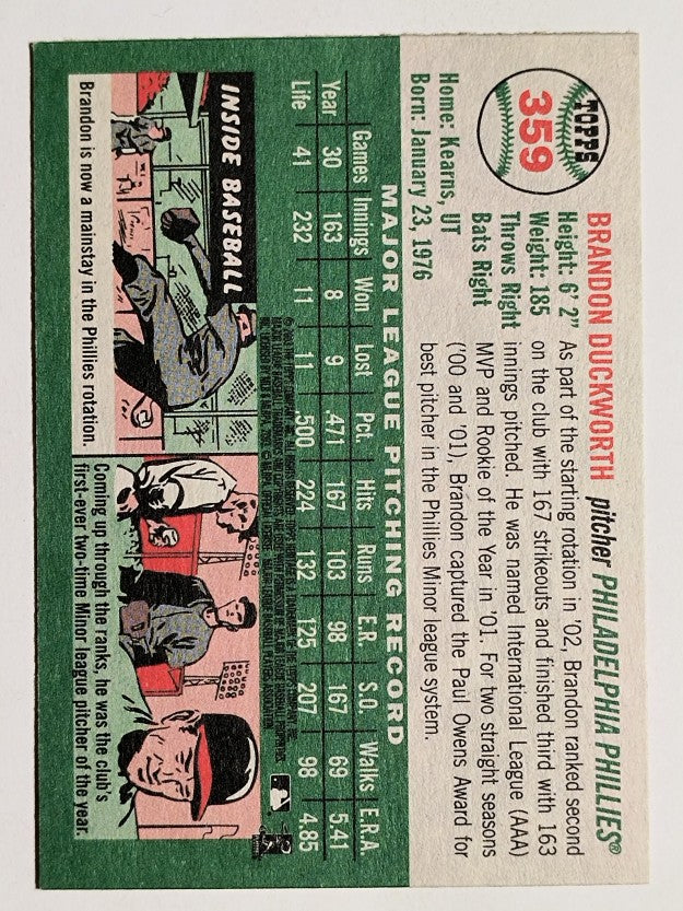 2003 Topps Heritage #359 Brandon Duckworth