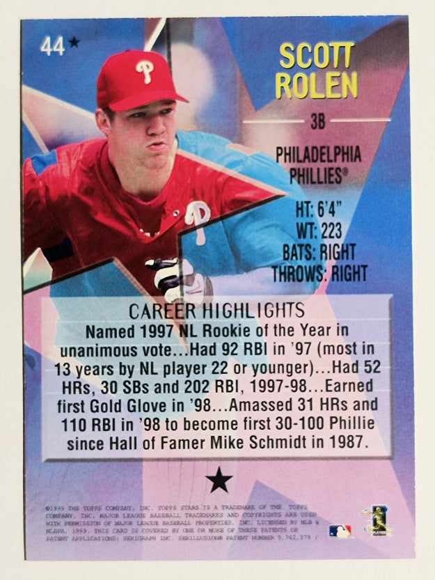 1999 Topps Stars One Star #44 Scott Rolen