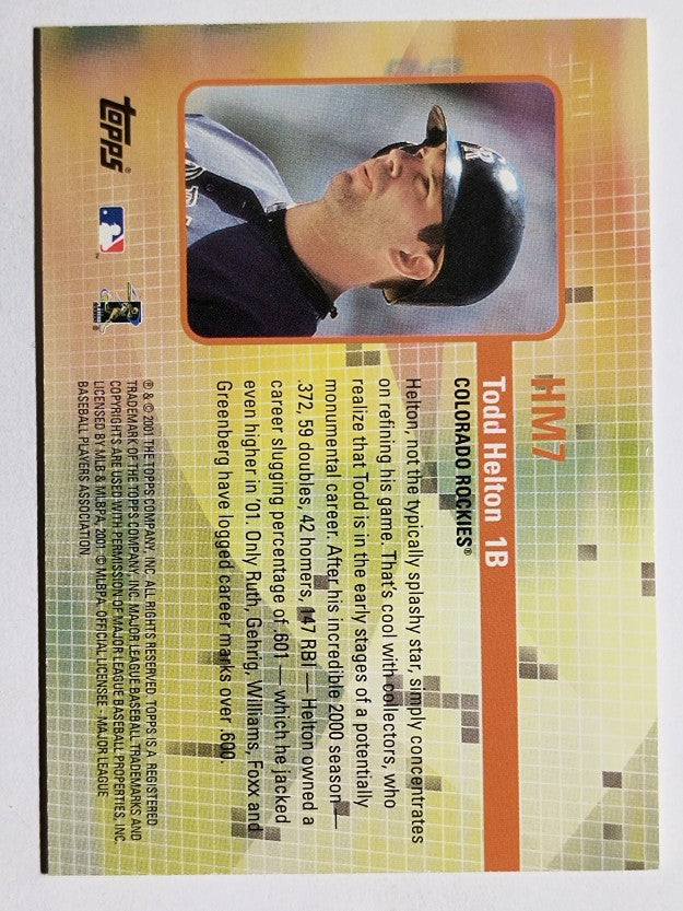 2002 Topps Hobby Masters #HM7 Todd Helton