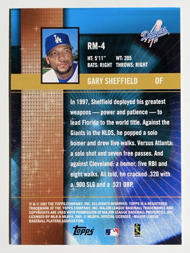 2002 Topps Ring Masters #RM4 Gary Sheffield