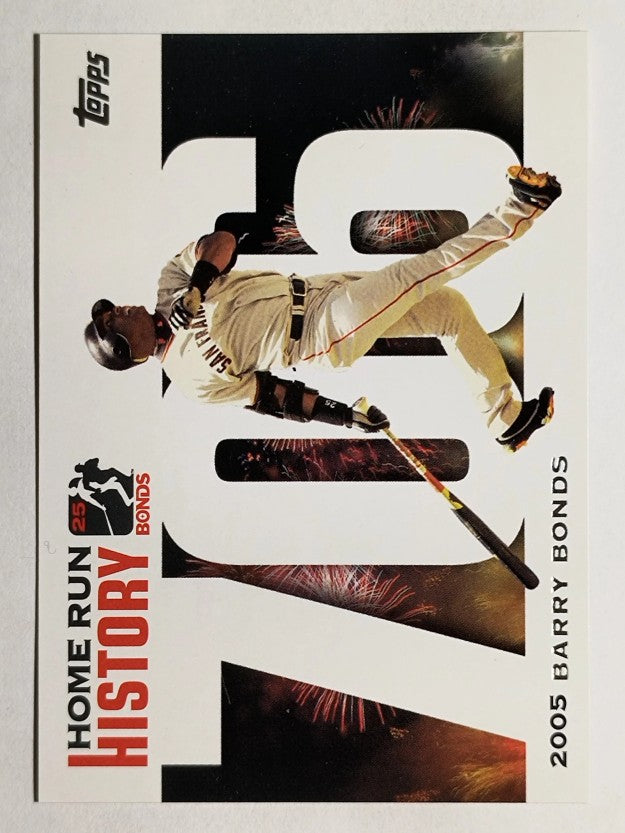 2005 Topps Barry Bonds Home Run History #706 Barry Bonds HR706