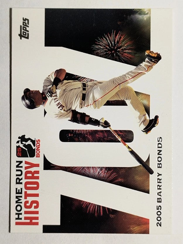 2005 Topps Barry Bonds Home Run History #707 Barry Bonds HR707