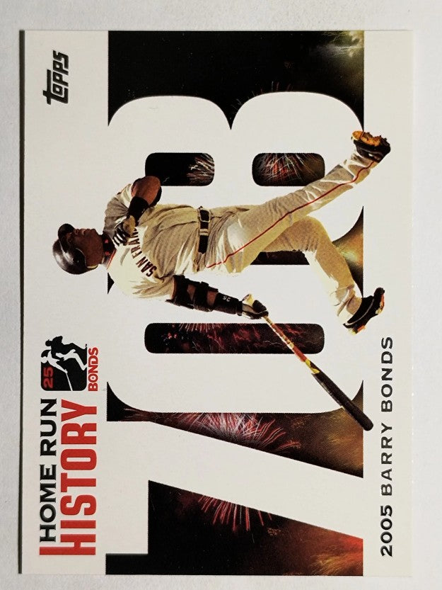 2005 Topps Barry Bonds Home Run History #708 Barry Bonds HR708