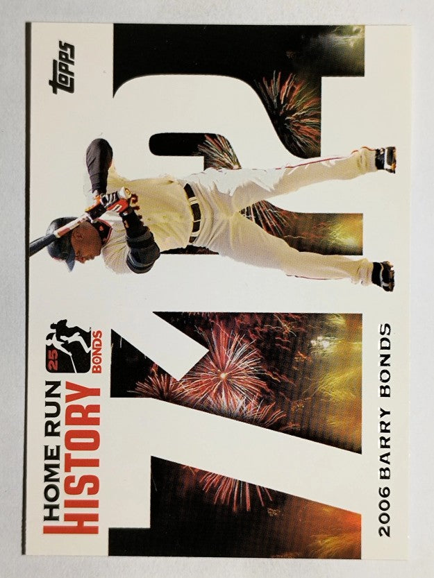 2005 Topps Barry Bonds Home Run History #712 Barry Bonds HR712