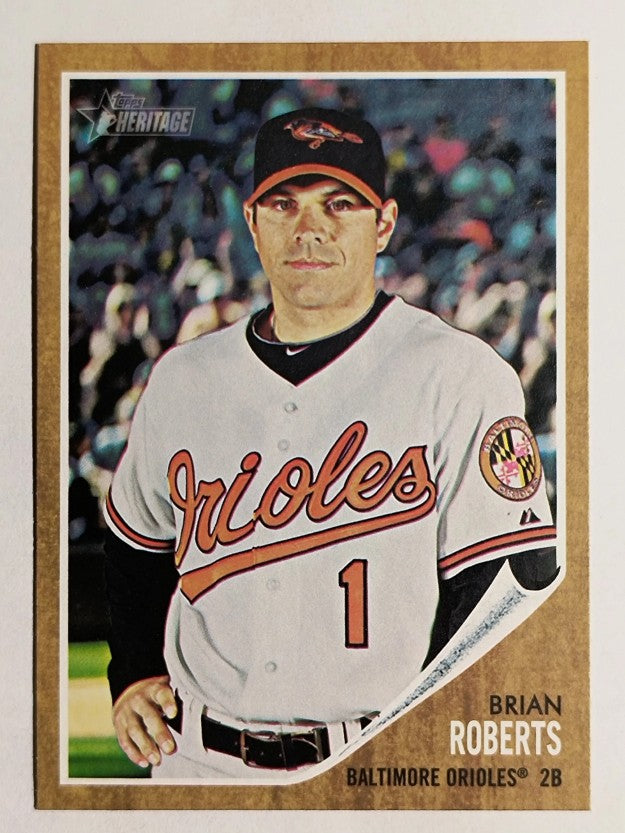 2011 Topps Heritage #6 Brian Roberts