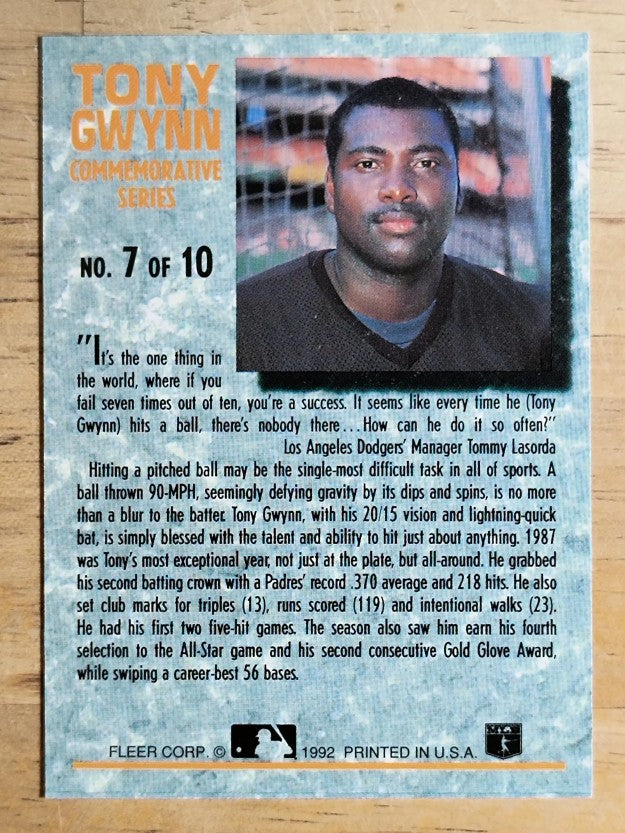 1992 Ultra Gwynn #7 Tony Gwynn