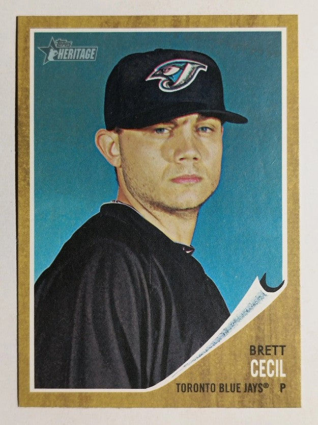 2011 Topps Heritage #134 Brett Cecil