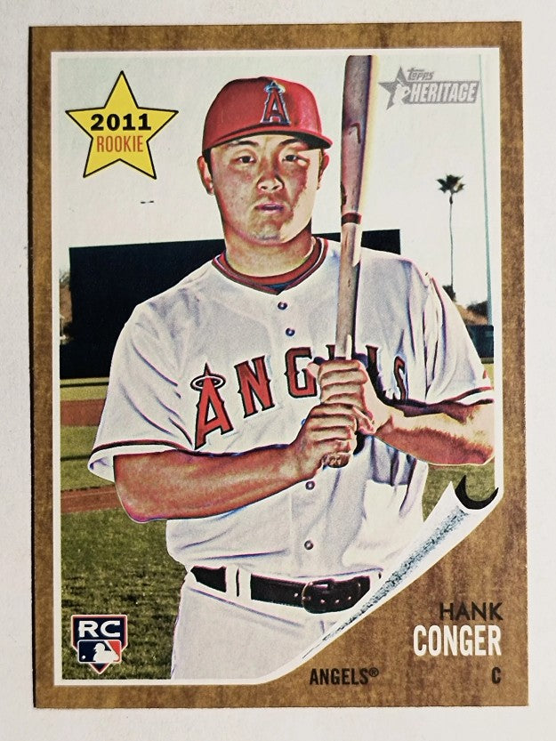 2011 Topps Heritage #156 Hank Conger RC