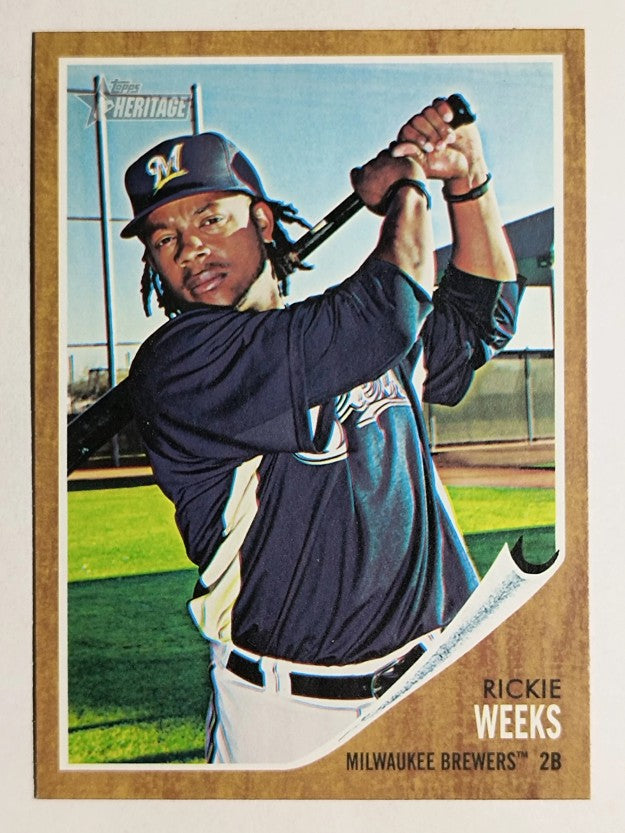 2011 Topps Heritage #208 Rickie Weeks