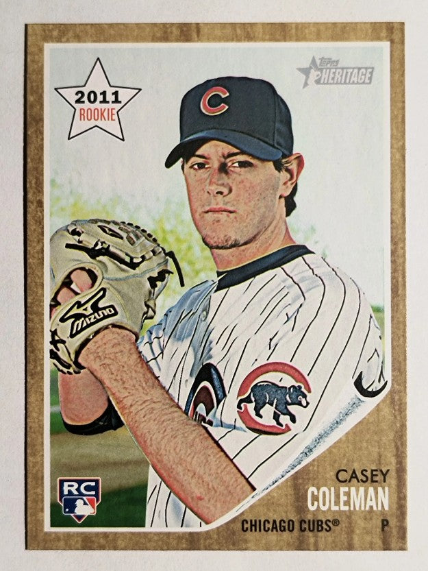 2011 Topps Heritage #224 Casey Coleman RC