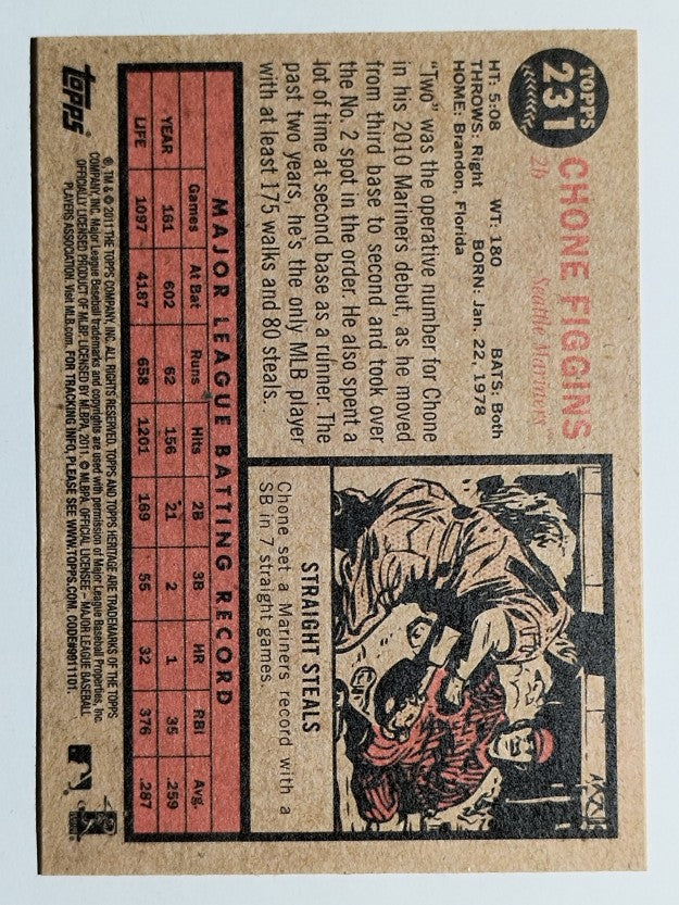 2011 Topps Heritage #231 Chone Figgins