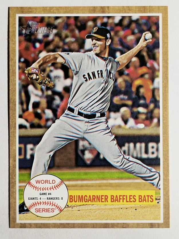 2011 Topps Heritage #235 Madison Bumgarner Baffles HL