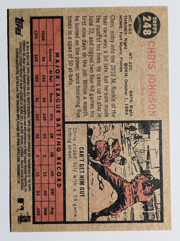 2011 Topps Heritage #248 Chris Johnson
