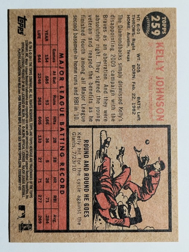 2011 Topps Heritage #259 Kelly Johnson