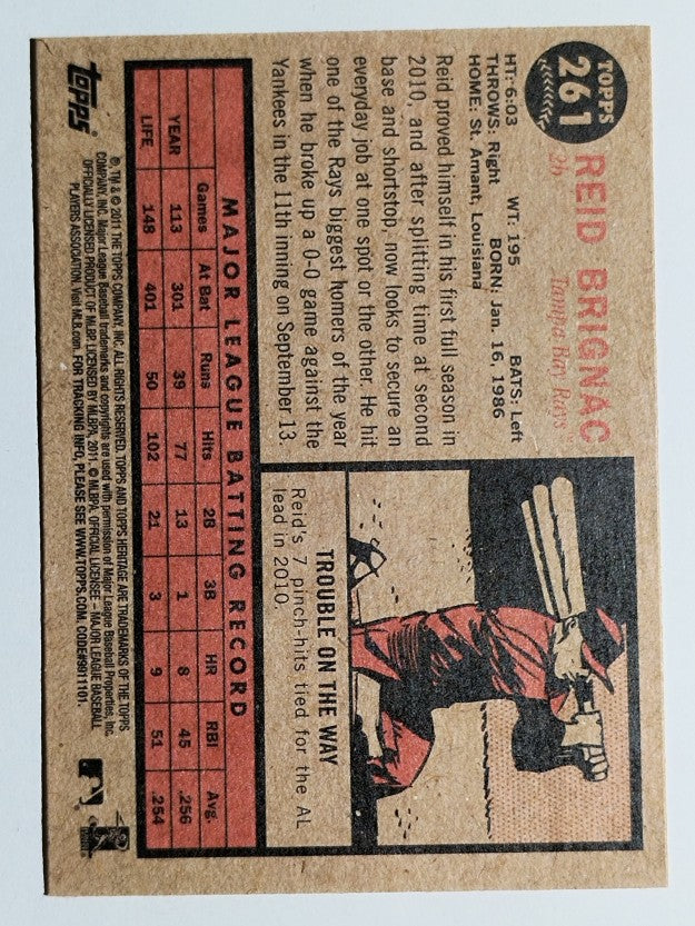2011 Topps Heritage #261 Reid Brignac