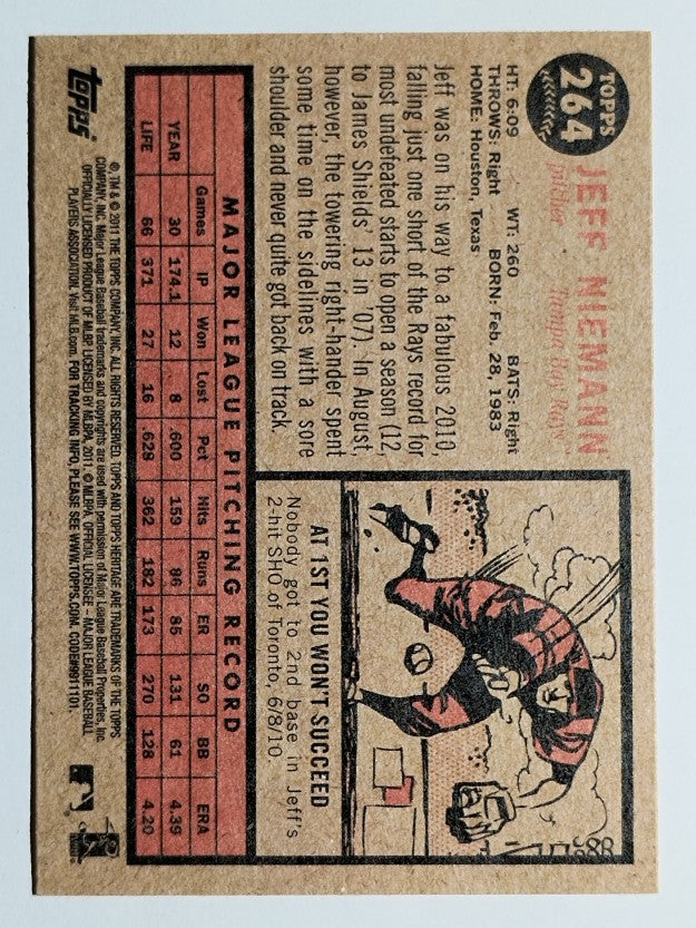 2011 Topps Heritage #264 Jeff Niemann
